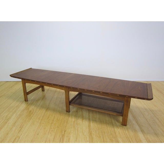 1960s Mid Century Modern Lane Furniture Walnut Surfboard Coffee Table Chairish