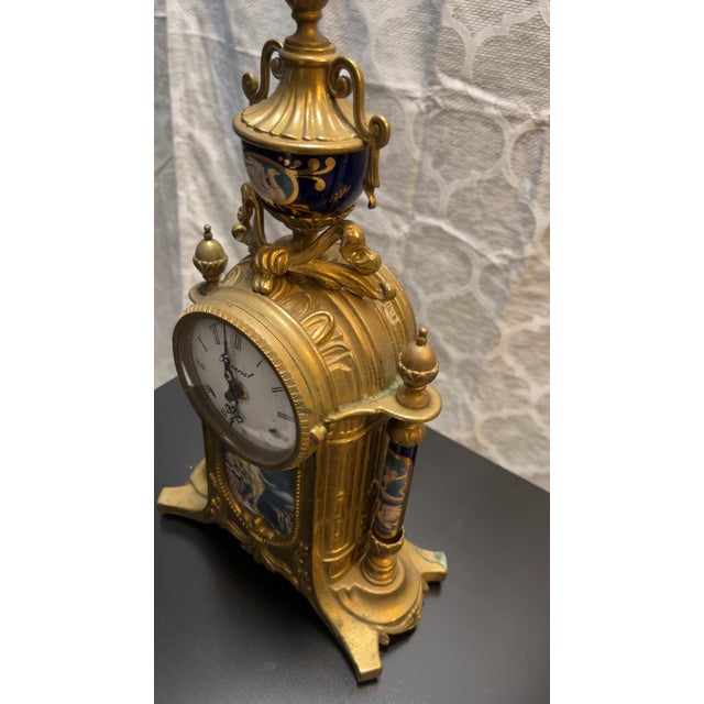 Copper Imperial 3-Piece Clock Garniture Set. For Sale - Image 8 of 12