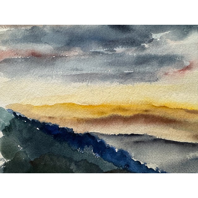 Original watercolor on paper by Henry Emil Salloch, also known as Heinz Emil Salloch, the German-born American artist and...