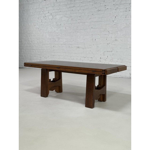Sébastien Coffee Table attributed to Guillerme & Chambron for Votre Maison, France, 1960s For Sale - Image 9 of 18