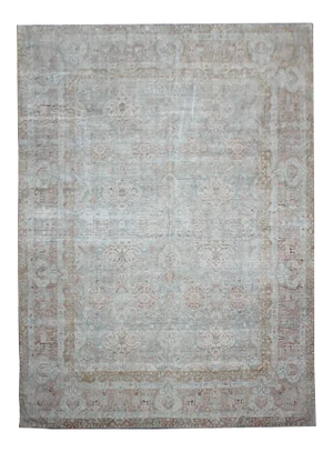 Antique Kermashah Distressed Rug
