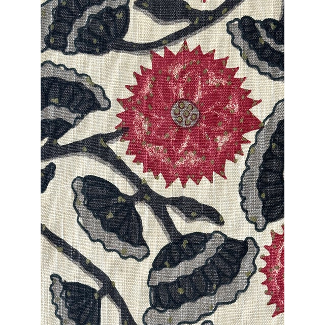 Traditional Jaipur by Peter Fasano 100% Linen 52" Wide in Color Ochre 2 1/2 Yards Fabric For Sale - Image 3 of 5