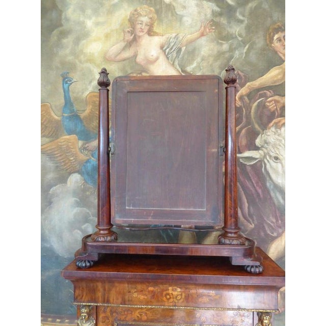 Antique George III Flame Mahogany Dressing Table Mirror, 1780 For Sale - Image 9 of 16