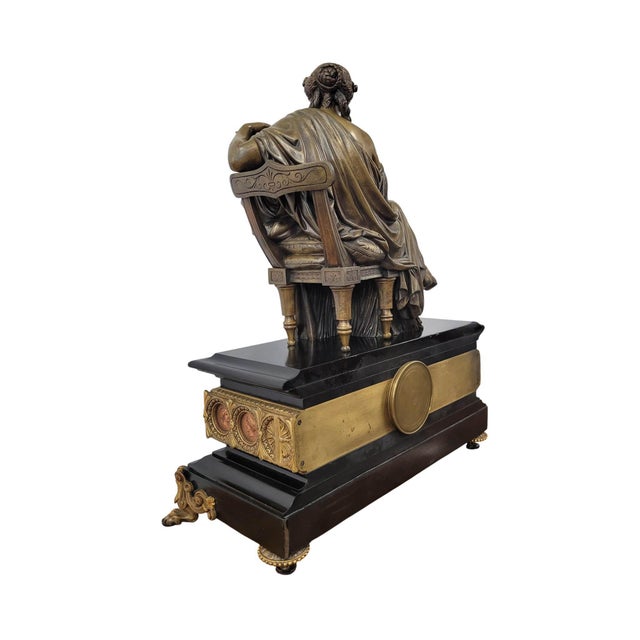 19th Century French Empire Clock, Japy Frères Et Cie Movement For Sale - Image 12 of 18
