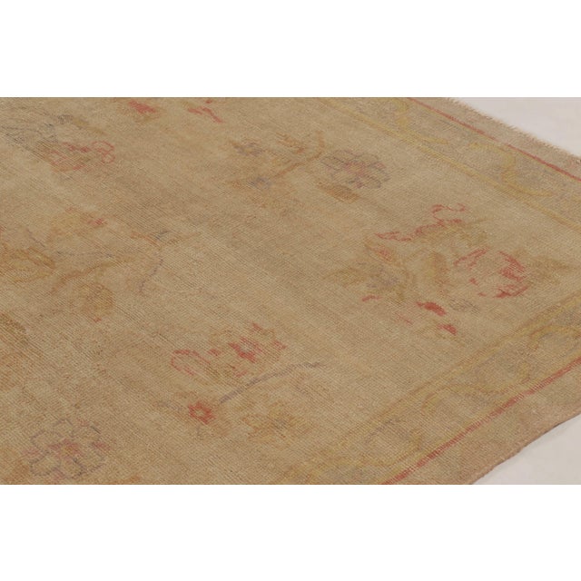 Rug & Kilim Rug & Kilim’s Oversized Contemporary Aubusson Style Floral Rug in Beige & Pink For Sale - Image 4 of 10