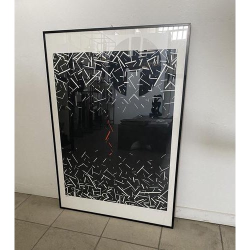 Bonetti, Postmodern Abstract Composition, 1980, Multiple Print on Paper For Sale - Image 6 of 10