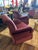 Vintage 1990s Pair of Flexsteel Burgundy/Dark Plum Club Chairs or Lounge Chairs For Sale - Image 10 of 11