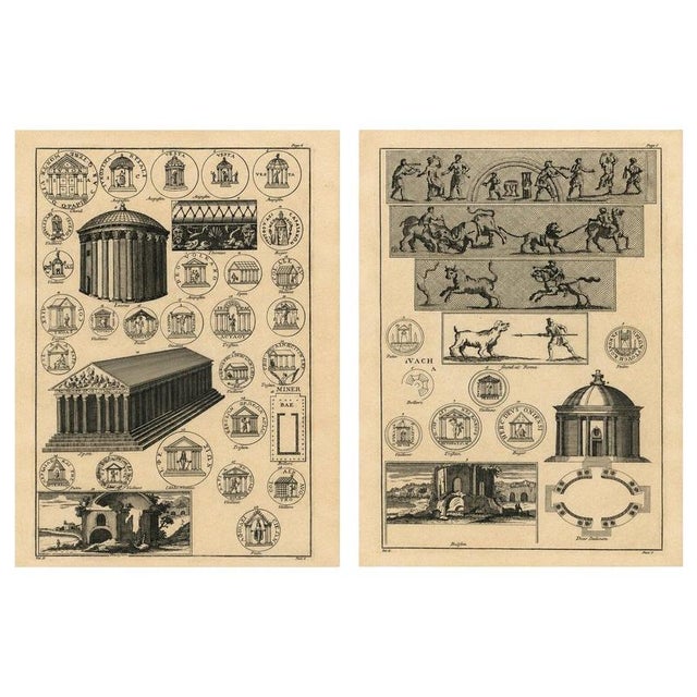 After Montfaucon, Roman Antiquarian Studies of Coins, Temples & Ritual Architecture, 1721, Engravings, Set of 2 For Sale - Image 11 of 11