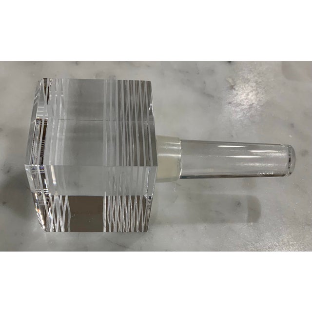 Vintage Barware - 2 Vera Wang Crystal Bottle Stoppers & 6 Crystal Shot Glasses - Palm Beach Regency, Bar Cart Glam & Grandmillennial - See Pics! For Sale In New Orleans - Image 6 of 9