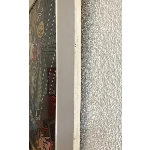 Dalia, Super héros, Watercolor on Paper, Framed For Sale - Image 8 of 10