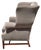 Textile Antique Georgian Wingback Mohair Arm Chair For Sale - Image 7 of 7