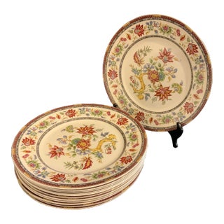 1990s Queen’s “Indian Tree” Dinner Plates - Set of 12 For Sale