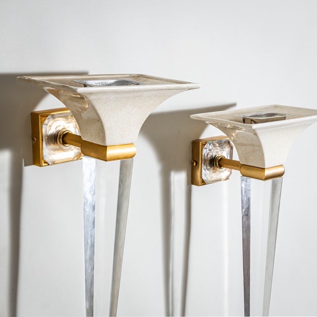 Wall Sconces from Sigma L2, Italy, Late 20th Century, Set of 2 For Sale - Image 4 of 10