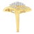 Haus of Brilliance 10K Yellow Gold Diamond Cocktail Ring (3/4 Cttw, I-J Color, I2-I3 Clarity) - Size 8 For Sale - Image 4 of 6