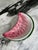 Raspberry Red Made in Italy Watermelon Slice Decorative Plate For Sale - Image 8 of 9