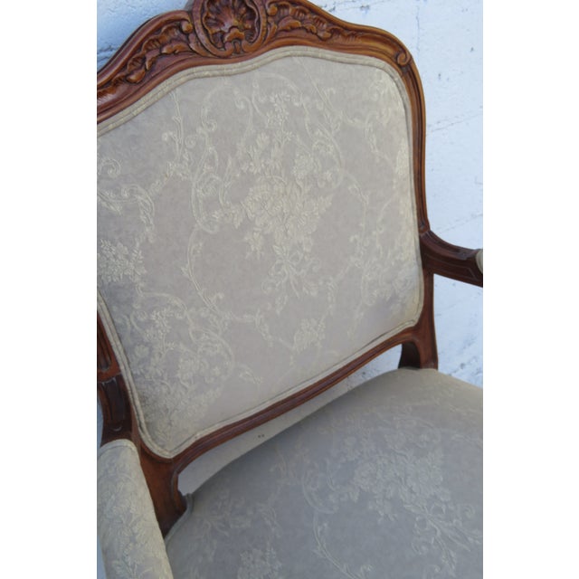 Ethan Allen French Living Bed Room Den Fireplace Side Chairs a Pair 6261 For Sale - Image 10 of 18