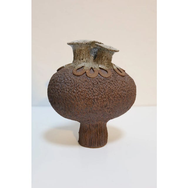 Mid 20th Century Studio Pottery Sculpted Vessels by Ken Stevens - Set of 3 For Sale In Seattle - Image 6 of 13