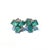 Art Deco Bochic “Orient” Vintage Emerald & Rose Cut Diamond Earrings Set 18K Gold & Silver For Sale - Image 3 of 11