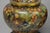 Chinoiserie Vintage Cloisonné Chinese Small Enameled Brown Covered Ginger Jar on Stand, Pair For Sale - Image 3 of 18