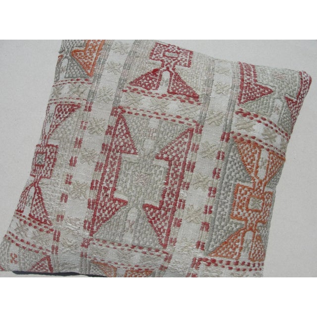 Kilim Rug Pillow Made from old turkish kilims Back side cotton and has closed with a solid hidden zipper size:20" x 20" It...