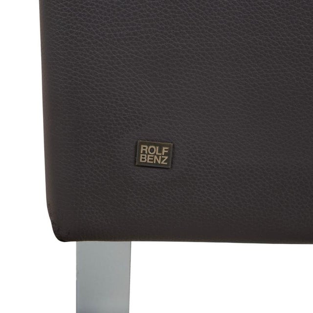 Brown Vida Leather Three-Seater Brown Sofa from Rolf Benz For Sale - Image 8 of 12