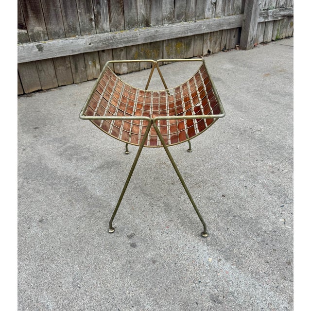 Rare Catch-All stand or side table by Tony Paul from his "Interlace" collection for Woodlin-Hall of the 1960s. Small stand...