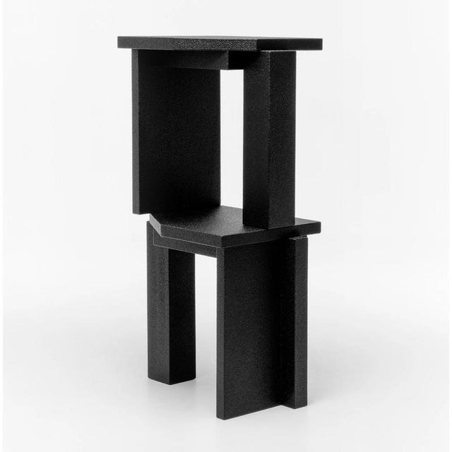 SSS01B Black Stool by Sashaxsasha For Sale - Image 4 of 10