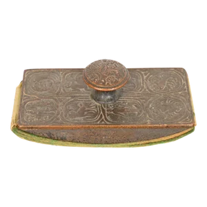 Tiffany Studios New York 'Zodiac' Bronze Rocker Blotter, Circa 1910