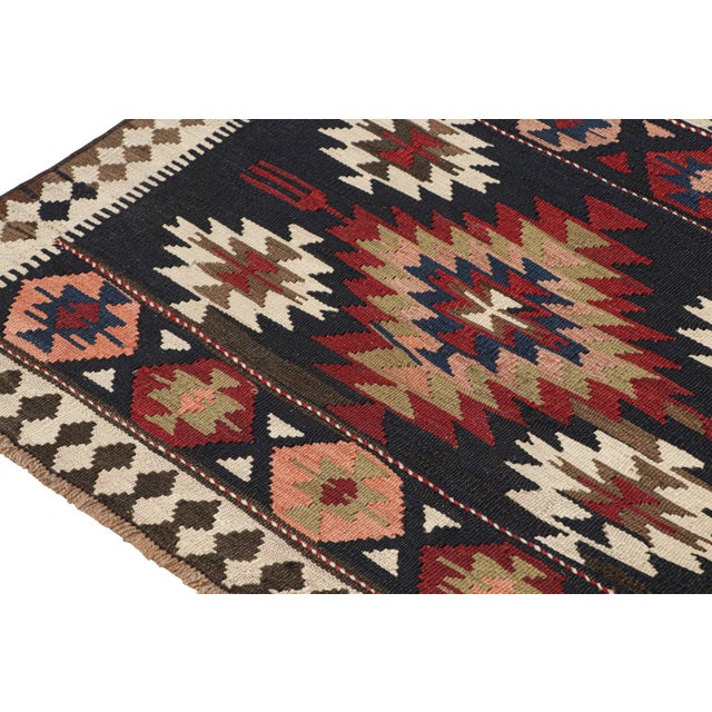 Vintage Shahsavan Persian Kilim in Polychromatic Patterns by Rug & Kilim For Sale In New York - Image 6 of 7