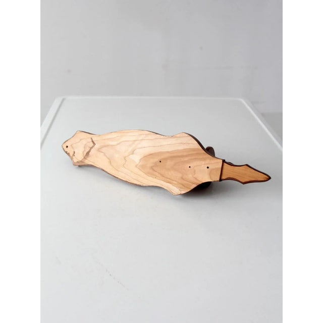 Mid 20th Century Vintage Wooden Candle Sconce For Sale - Image 5 of 9