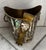 Brass Vintage Taxco Mexican Abalone & Brass Ice Bucket W Tongs For Sale - Image 8 of 13