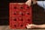 Folk Art C. 1950 Shop-Made Hercules Explosives Small Parts Cabinet For Sale - Image 3 of 8