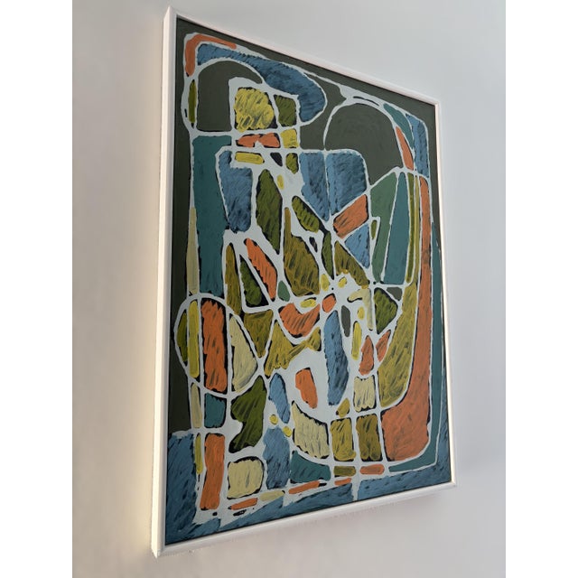 Modern Francesco Magli (*1945), Abstract Painting, Pittura, Acrylic on Canvas, 1979, Italy For Sale - Image 3 of 12