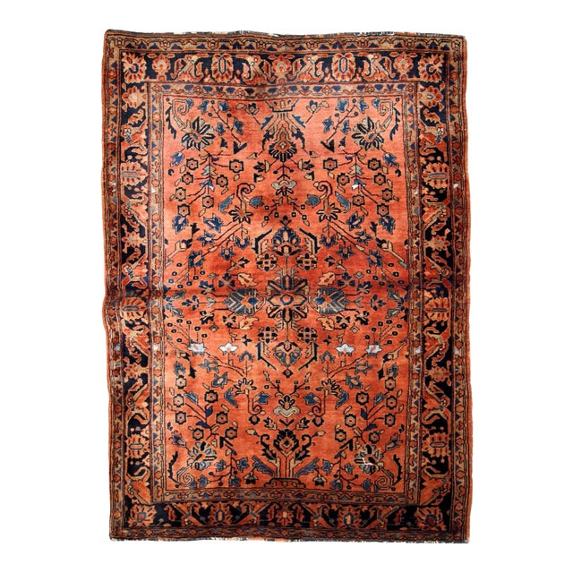 1920s Handmade Antique Persian Sarouk Rug For Sale