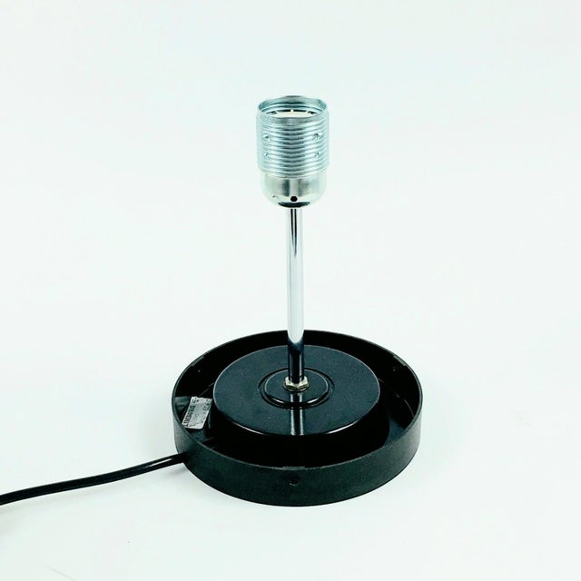 Black Large Space Age Opaline Glass Mushroom Table Lamp from Limburg, Germany, 1960s-1970s For Sale - Image 8 of 10