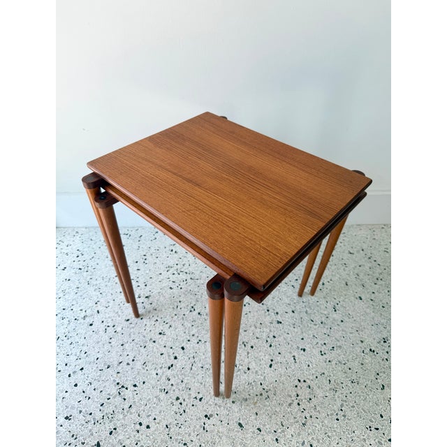 Vintage Nesting Tables From Opal Möbel, 1960s Set of 2 For Sale - Image 14 of 14