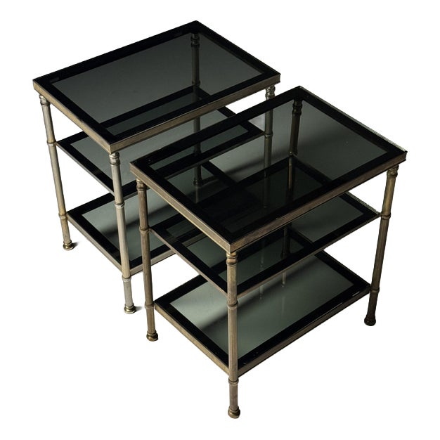 Metal Side Tables, 1960s, Set of 2 For Sale