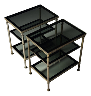 Metal Side Tables, 1960s, Set of 2