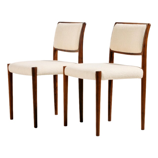 Rosewood Model 80 Dining Chairs by Niels O. Møller for J.L. Møllers Møbelfabrik, 1960s, Set of 2 For Sale