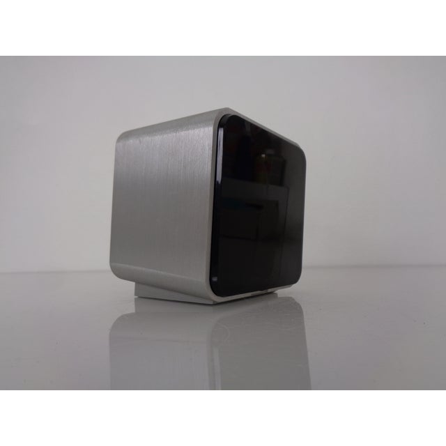 Black Chronoquarz Table Clock by Kienzle Design for Kienzle International, Germany, 1960s For Sale - Image 8 of 18