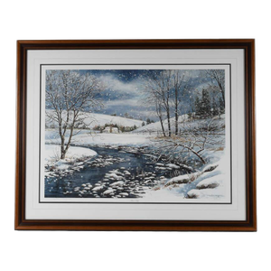 Late 20th Century Framed Print of William Mangum's "River's Edge"
