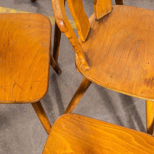 Wood Classic Regional Alsace Blonde Dining Chair, 1950s, Set of 6 For Sale - Image 7 of 8