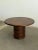 Mid-Century Modern Burl & Oak Pedestal Column Table For Sale - Image 3 of 11