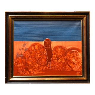 Heinrich Maryan Frama, Untitled, Nude Surreal Figures Together Slovenian French Oil Painting For Sale
