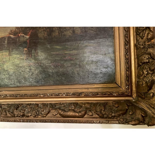 Felix Planquette XL Oil on Canvas 1906 For Sale - Image 9 of 14