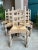 Set 6 Vintage French Ladder Back Dining Chairs Rush Seat Bleached Oak Farmhouse. Direct from France, a lovely set of 6...