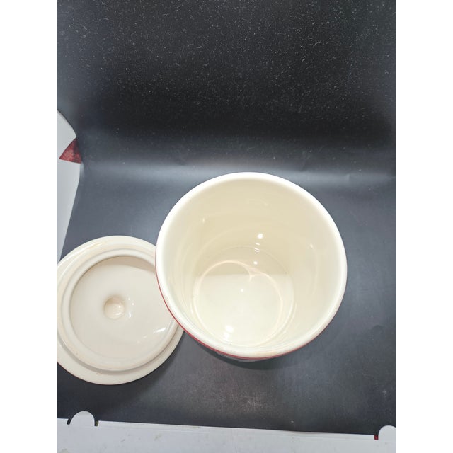 Mid-Century Modern Vintage King Arthur 1 Quart Canister Crock With Lid Chantal For Sale - Image 3 of 6