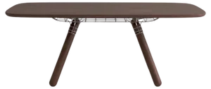 Large Magnum Walnut Dinner Table by Pierre Favresse