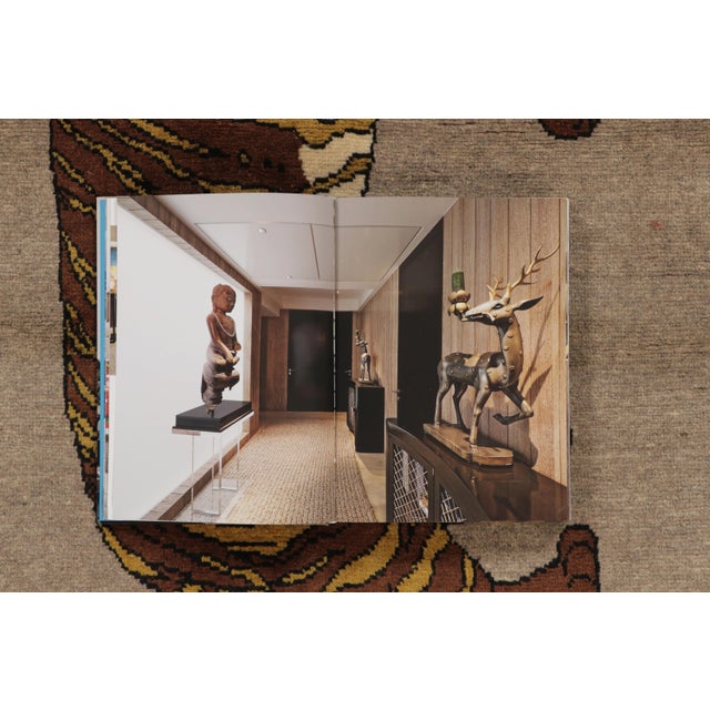 Dark Gray Vintage Tiger Pictorial Gabbeh Wool Rug by Rug & Kilim, Afghanistan, 1950-1959 For Sale - Image 8 of 9