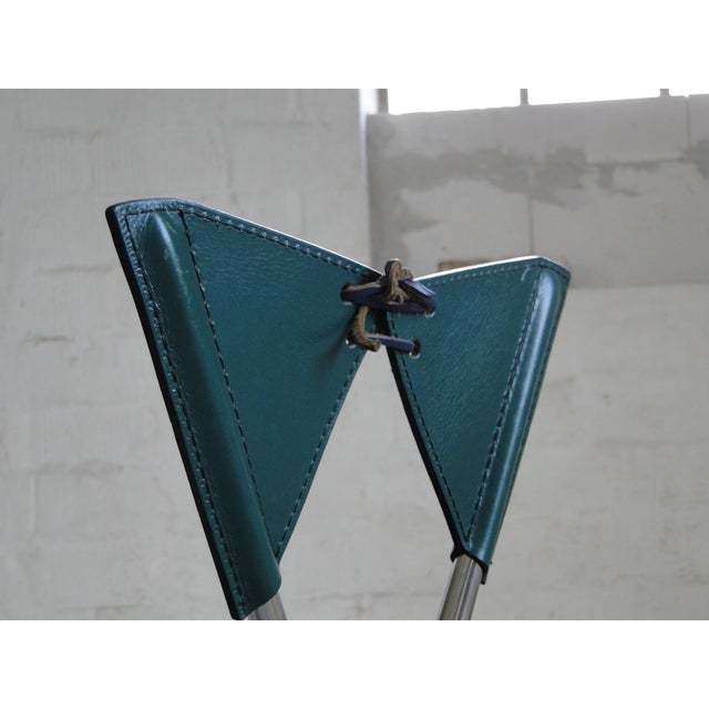 Italian Butterfly Chair with Chromed Steel Tubing and Leather by Arrben, 1980s, Set of 2 For Sale - Image 6 of 18